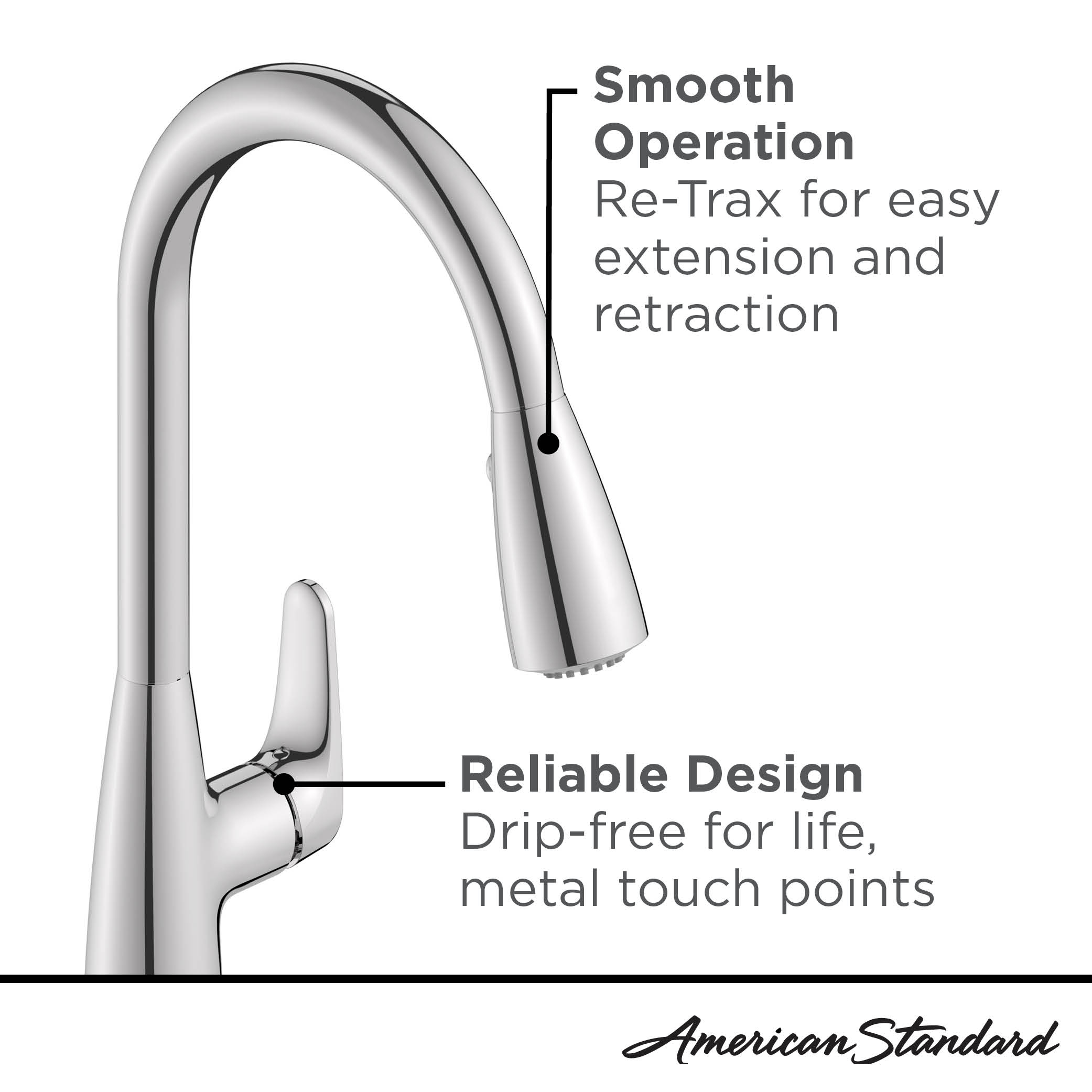 Colony® PRO Touchless SingleHandle PullDown Dual Spray Kitchen Faucet
